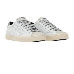 P448 John Kale/Bia White Leather Sneakers Women’s Size 38 US 7 Low Top